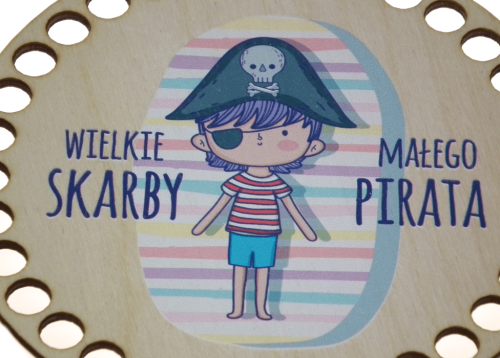 Baza do koszyka koło, śr 15 cm, Skarby małego pirata