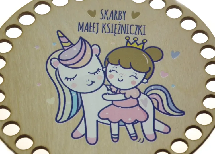 Baza do koszyka koło, śr 15 cm, skarby księżniczki