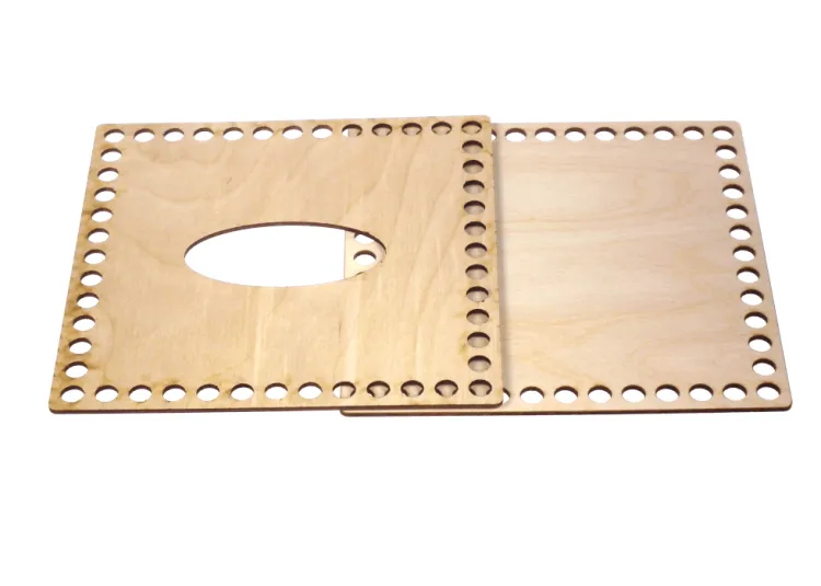 Baza do chustecznika kwadrat, 20 cm, komplet