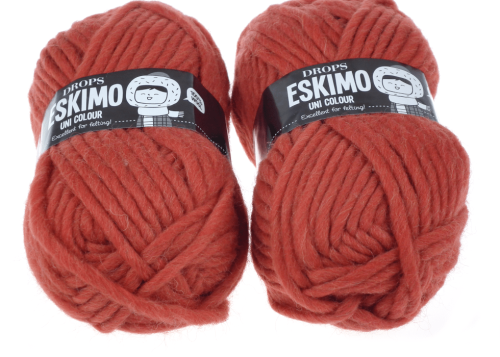 Włóczka wełniana, Eskimo, kolor 07 pomarańczowy, Wełna