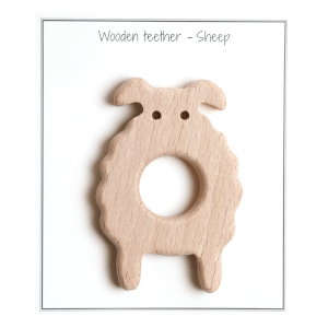 Gryzak, owieczka, Go Handmade, drewniany