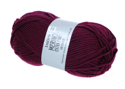 Włóczka DROPS Merino Extra Fine, 35 ciemny wrzos