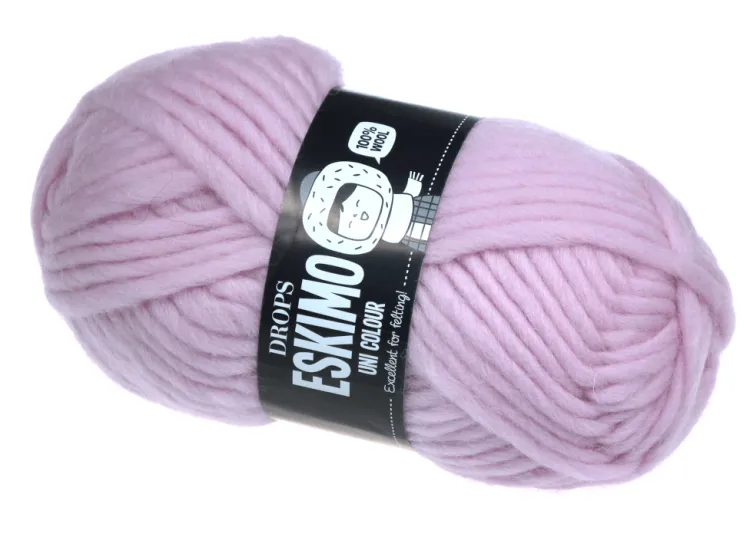 Włóczka Wełniana, Eskimo, kolor 51 pudrowy róż, Wełna