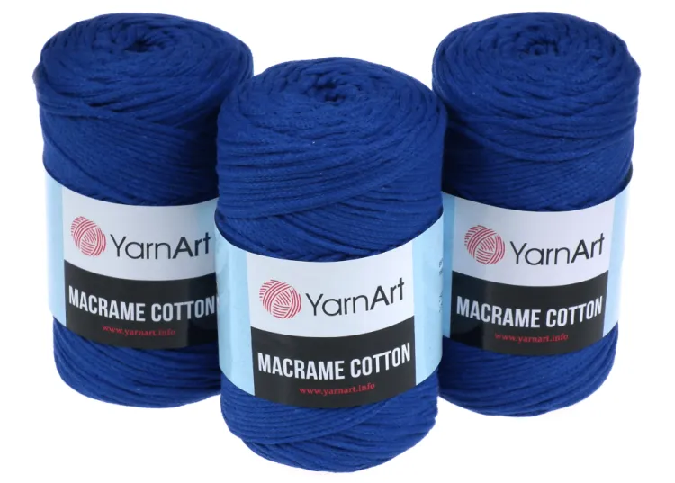 Sznurek 3mm Yarn Art, Macrame Cotton, kolor 772 chabrowy