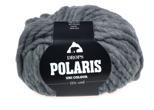 Włóczka gruba, DROPS Polaris, kolor 04 średni szary