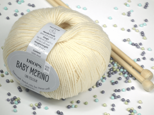 welna-merino-DROPS-Baby-Merino-kolor-03-jasny -zolty