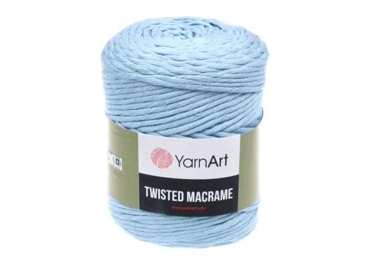 Sznurek 4mm Yarn Art - Twisted Macrame - 760 błękitny - 500 g