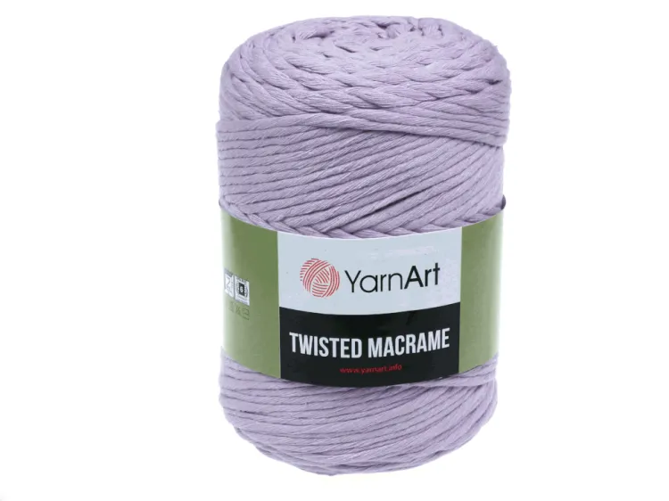 sznurek 4mm Yarn Art - Twisted Macrame - 765 lawendowy - 500 g