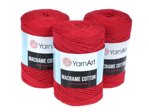 sznurek-3mm-Yarn-Art-Macrame-Cotton-773-czerwony-225-m
