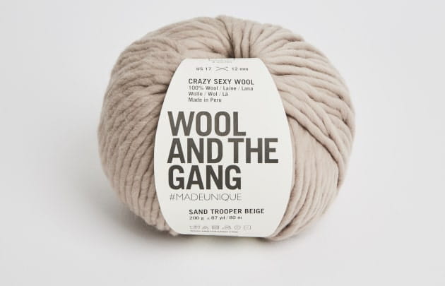 wloczka-Crazy Sexy Wool - kolor-Sand trooper Beige