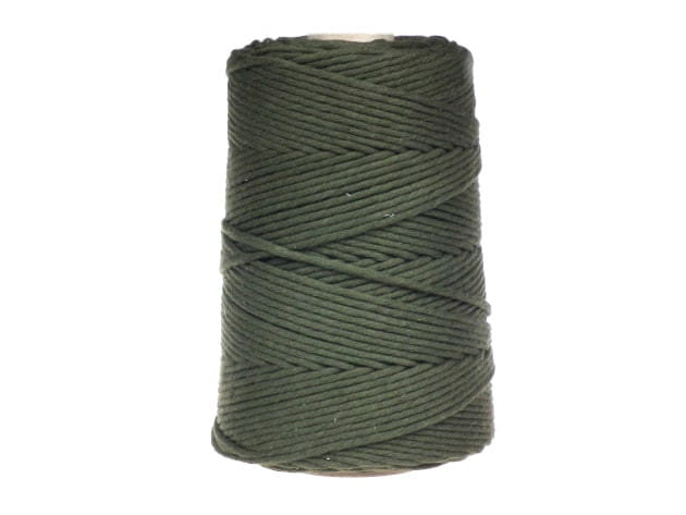 sznurek bawelniany-skrecany-3mm-oliwka
