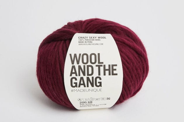 wloczka-Crazy Sexy Wool - Wool and the Gang - kolor-Margaux-Red