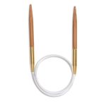 Druty z obrotową żyłką 50cm, Seeknit 3,5mm, bambusowe