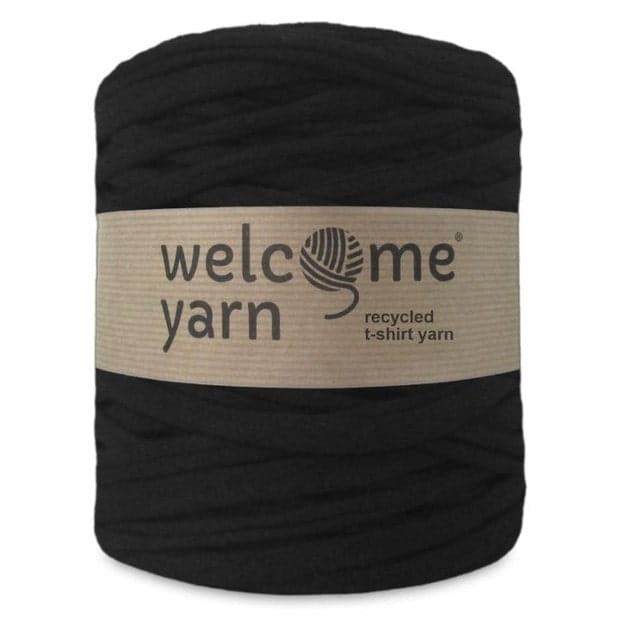 T-shirt yarn,  kolor czarny, Welcomeyarn