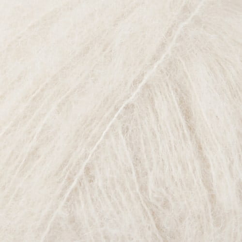 Drops Brushed Alpaca Silk, kolor 01 ecru, uni colour