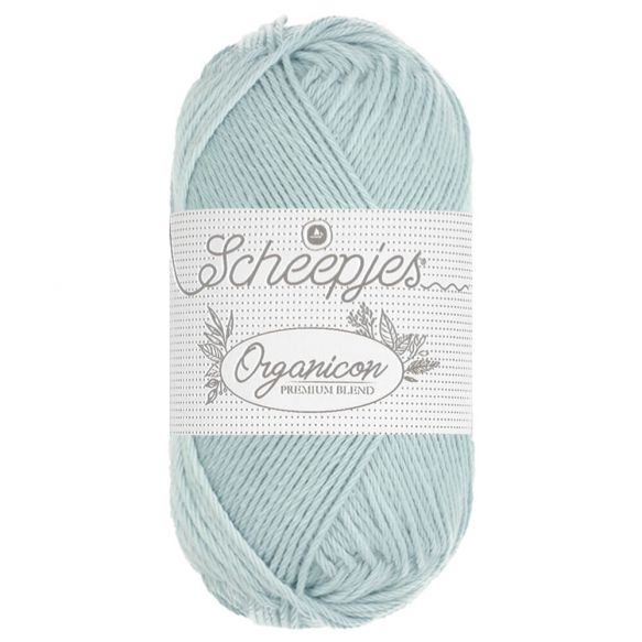Włóczka Organicon, Scheepjes, kolor 216 soft sky/delikatny błękit
