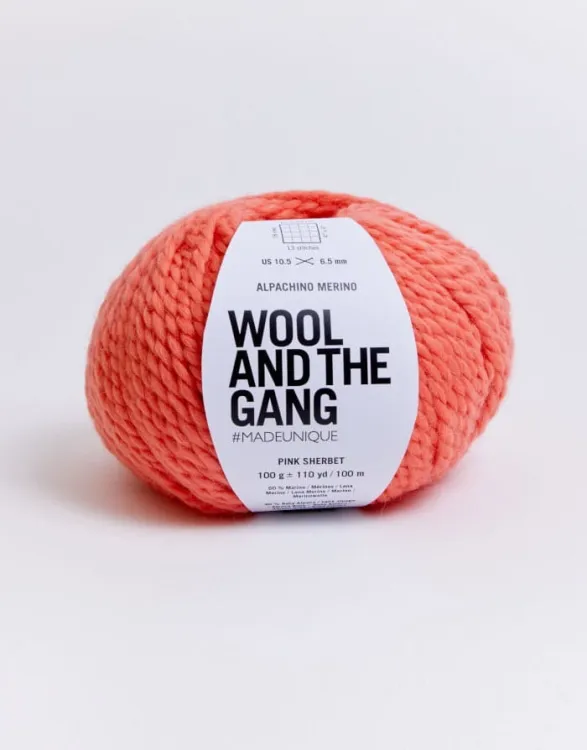 włóczka, Alpachino Merino, Wool And The Gang, kolor pink sherbet