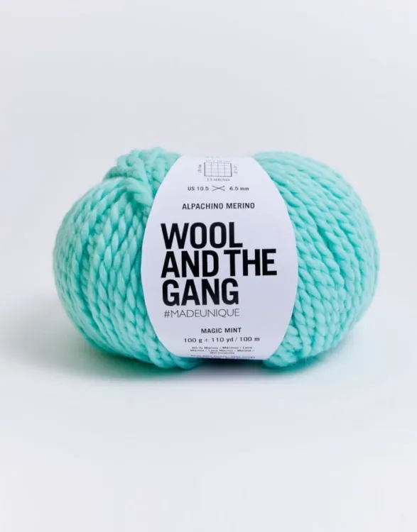 włóczka, Alpachino Merino, Wool And The Gang, kolor magic mint