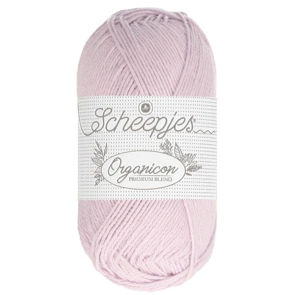 Włóczka Organicon, Scheepjes, kolor 204 lavender haze, lawendowa mgiełka