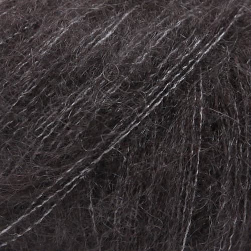 włóczka, Drops Kid-Silk, kolor czarny, nr 02
