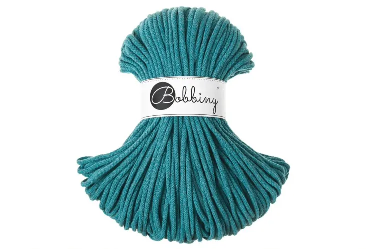 sznurek bawełniany 5mm, Bobbiny, Teal