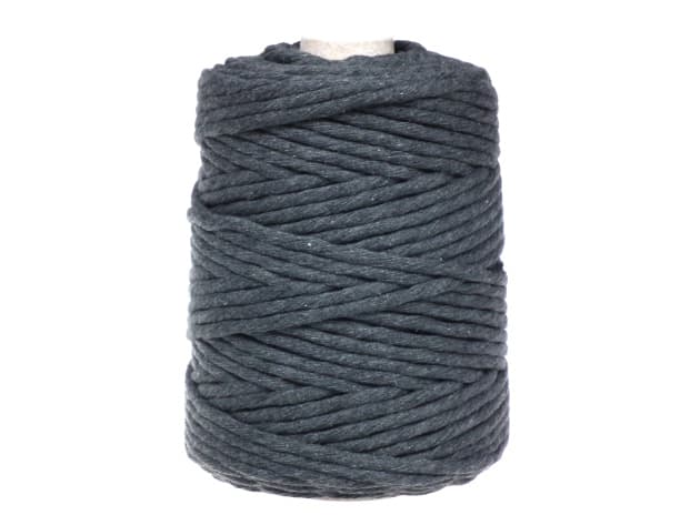 sznurek do makramy, 5mm, ciemny szary