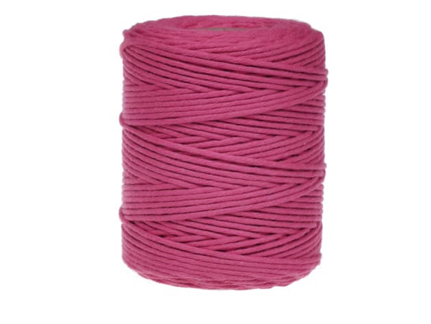 sznurek bawełniany 2mm, kolor fuksja