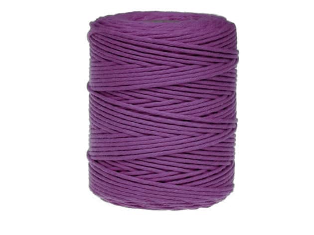 sznurek bawełniany 2mm, kolor wrzosowy
