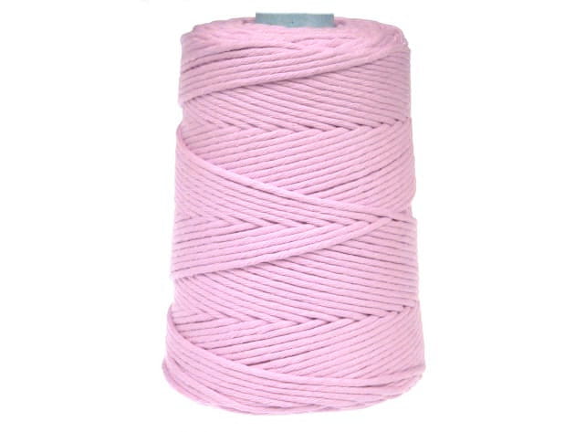sznurek do makramy, 3mm, kolor pudrowy róż 410
