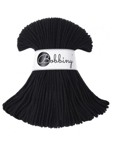 sznurek bawełniany 3mm, Bobbiny, kolor black