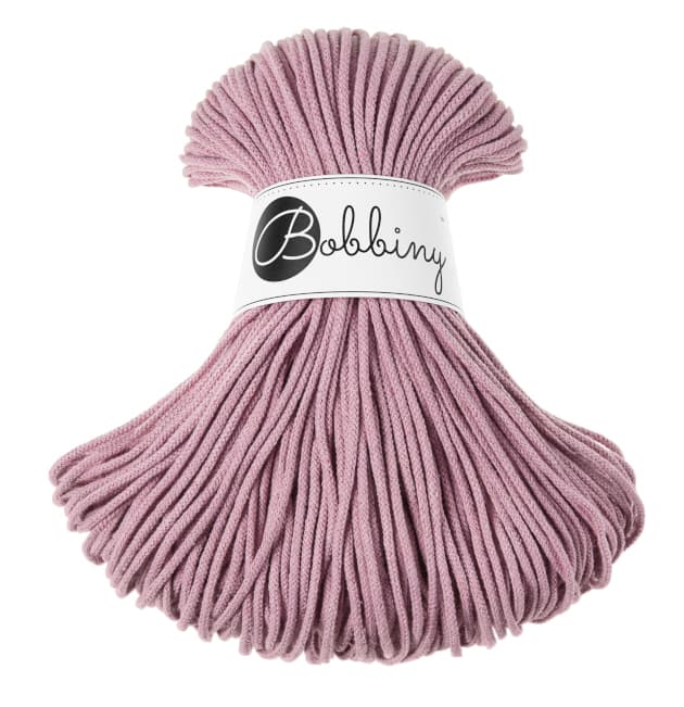 sznurek bawełniany 3mm, Bobbiny, kolor dusty pink