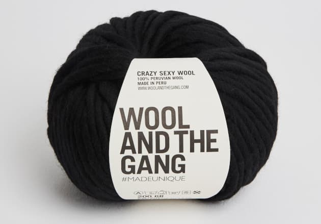 włóczka Crazy Sexy Wool, Wool and the Gang, kolor space black