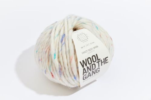 włóczka, Crazy Sexy Wool, Wool And The Gang, Funfetti, kolor Mix It Up White