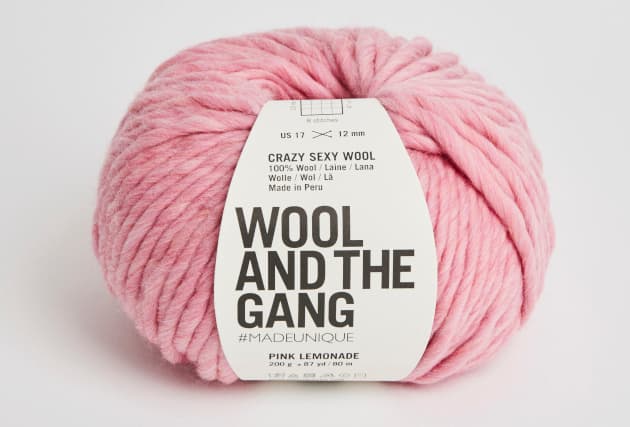 włóczka, Crazy Sexy Wool, Wool And The Gang, kolor Pink Lemonade