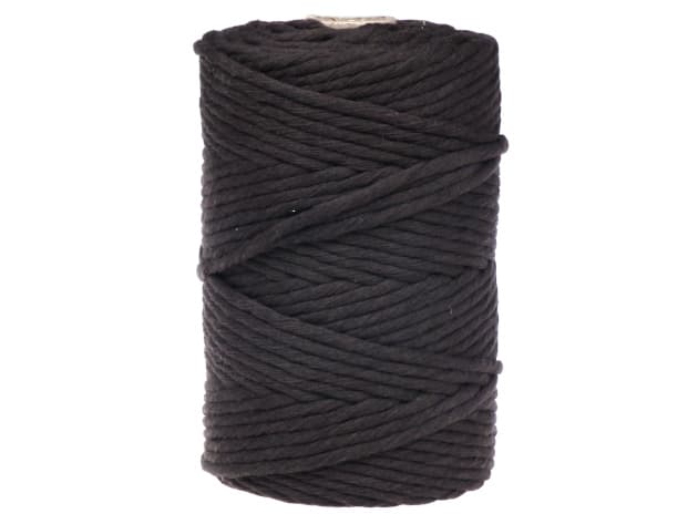 sznurek do makramy 5mm, kolor ciemny brąz nr 655