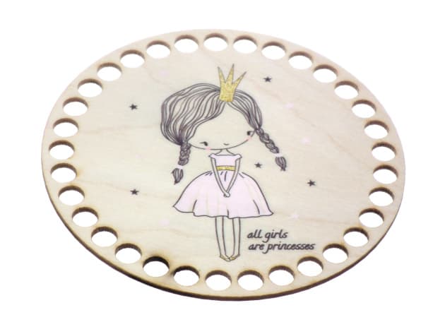 baza do szydełkowania, księżniczka pastelowa