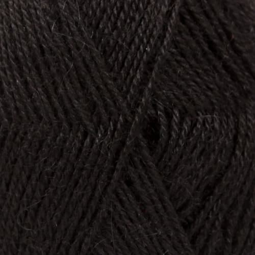 włóczka, Drops Alpaca, kolor czarny 8903