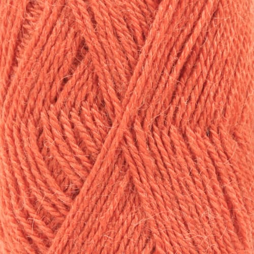 włóczka, Drops Alpaca, kolor pomarańczowy 2915