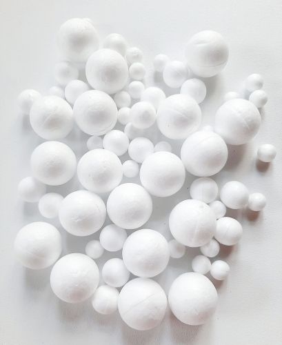 Kulki styropianowe, mix wielkości