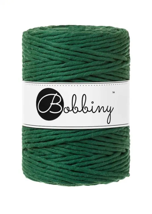 Sznurek do makramy, skręcany, Bobbiny, pine green, leśny