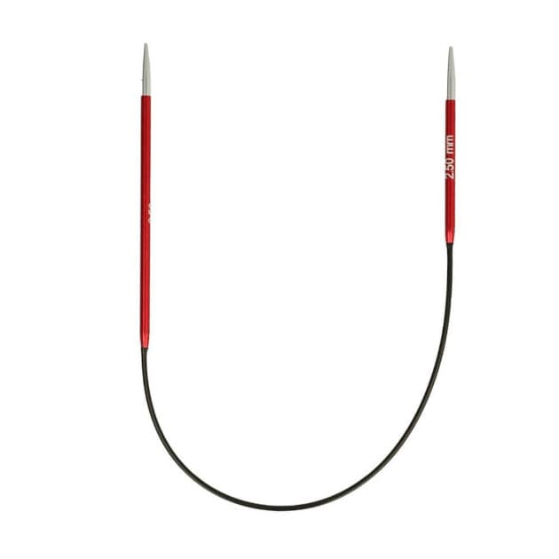 Druty na żyłce 25cm, KnitPro, 2,5mm, Zing