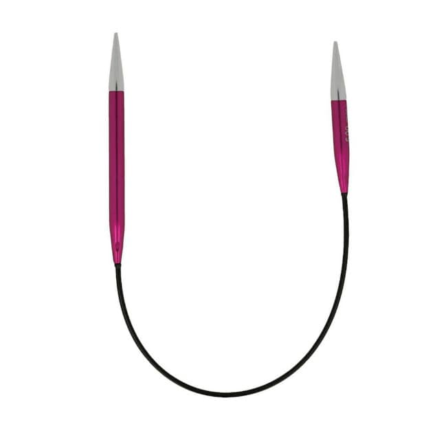 Druty na żyłce 25cm, KnitPro, 5mm, Zing