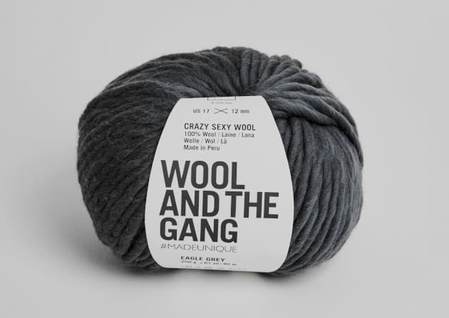 włóczka Wool And The Gang, Crazy Sexy Wool, kolor Eagly Grey