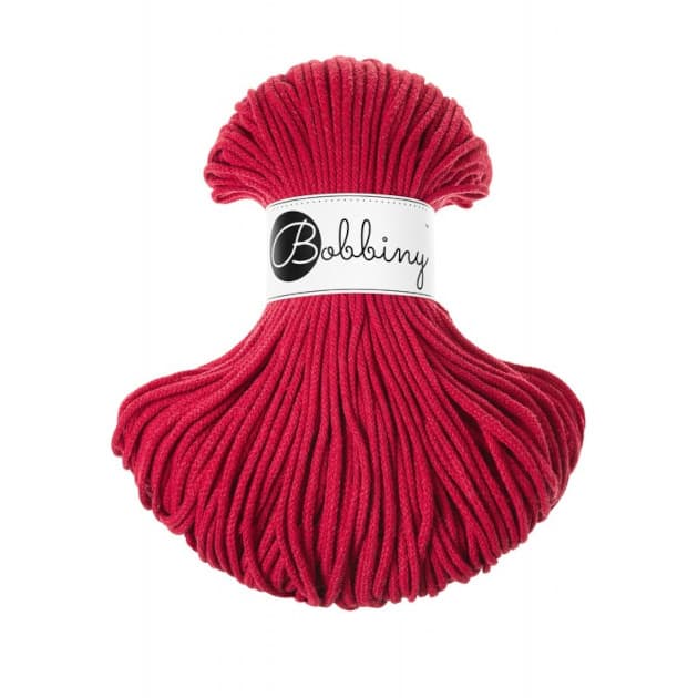 Sznurek bawełniany 3mm, Bobbiny, Classic Red