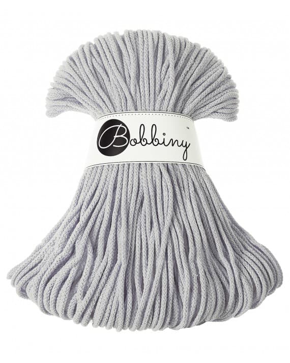 Sznurek bawełniany 3mm, Bobbiny, light grey