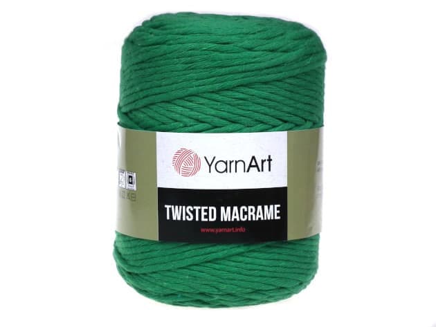 Sznurek 4mm Yarn Art, Twisted Macrame, 759 zielony
