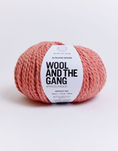 Wool And The Gang, Alpachino Merino, Rocksalt Red