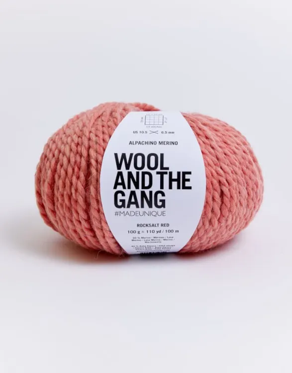 Wool And The Gang, Alpachino Merino, Rocksalt Red