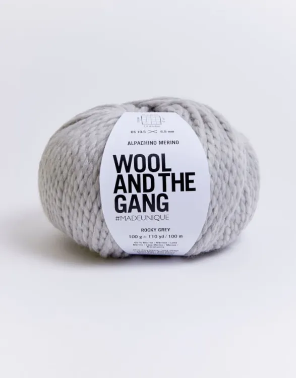 Wool And The Gang, Alpachino Merino, Rocky Grey
