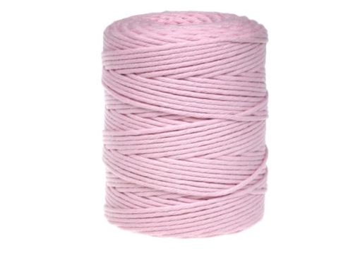 Sznurek bawełniany, 2mm, kolor  410 jasny różowy